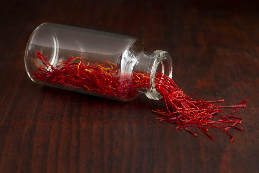 Caspian Saffron premium grade threads in packaging